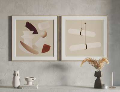 北欧装饰画3D模型下载